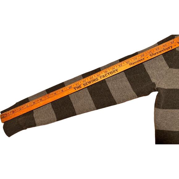 Kappa Pullover Hoodie Size L Two Tone Gray Stripe Pink Glitter Logo Cozy Lounge - Picture 8 of 10